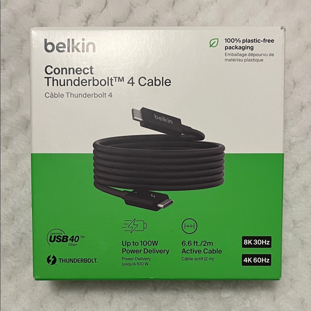 Belkin Connect Thunderbolt 4 Cable, 6.6ft/2m